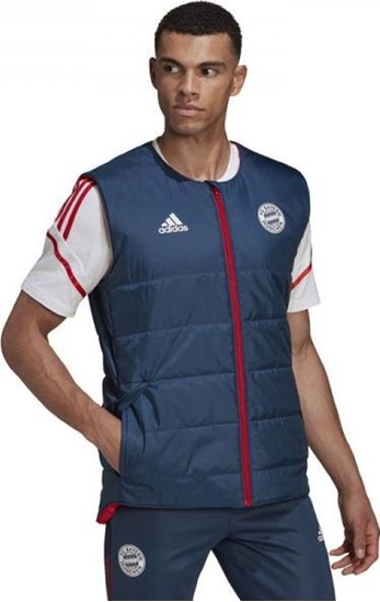 Picture of Adidas Bezrkawnik adidas Bayern PAD VEST HG1132 HG1132 granatowy S