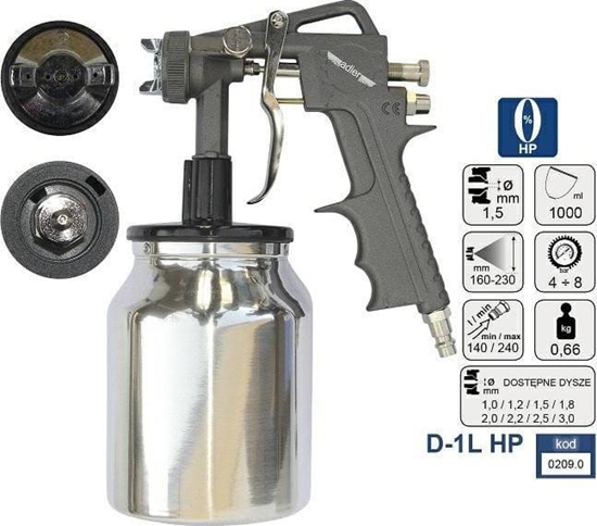 Изображение Adler ADLER PISTOLET LAKIERNICZY WYSOKOCINIENIOWY 0209.0