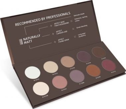 Attēls no Affect Cienie do powiek Naturally Matt Pressed Eyeshadow Palette 10x2g