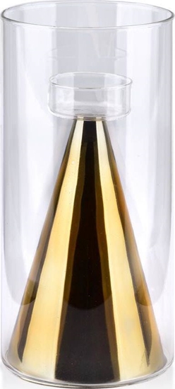 Изображение Affek Design RITA GOLD wiecznik 12x12x25cm