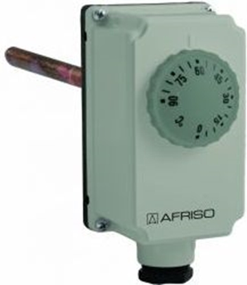 Изображение Afriso Termostat zanurzeniowy TC2, 0÷90°C, nastawa zewntrzna, przycze G1/2", L 100 mm (6740700)