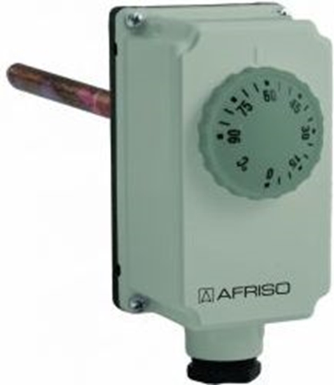Изображение Afriso Termostat zanurzeniowy TC2, 0÷90°C, nastawa zewntrzna, przycze G1/2", L 100 mm (6740700)