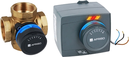 Изображение Afriso Zestaw regulacyjny ProClick: 4-drogowy obrotowy zawór mieszajcy ARV 485 ProClick, z siownikiem elektrycznym ARM 343 ProClick (TG.AF-1348544)