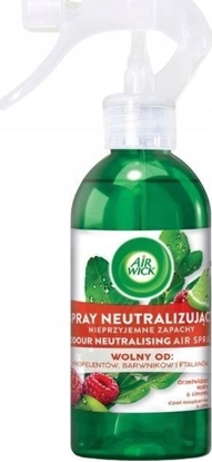 Изображение Air Wick Spray neutralizujcy nieprzyjemne zapachy Orzewiajce Maliny & Limonka 237ml