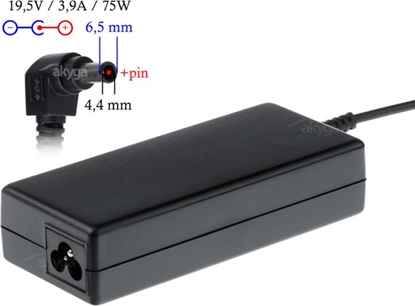 Picture of Zasilacz do laptopa Akyga 75 W, 4.4 mm, 3.9 A, 19.5 V (AK-ND-19)