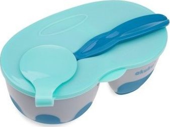 Picture of Akuku AKUKU Miseczka Dwukomorowa z yeczk