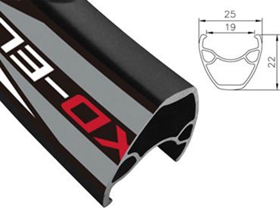 Picture of Alexrims Obrcz mtb XD ELITE 27.5"x32otw. Tubeless Ready H.tarczowy kapslowana czarna (ALX-XD-ELITE275)