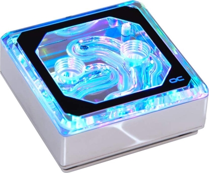 Picture of Alphacool Alphacools ice block XPX Aurora Edge Plexi Chrome, CPU cooler (transparent / chrome)