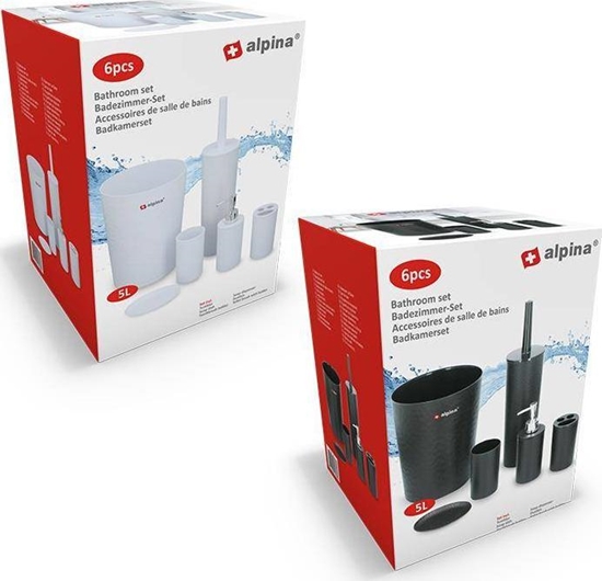 Picture of Alpina Alpina - zestaw azienkowy 6 elementów (biay)