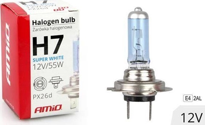 Attēls no AMiO arówka halogenowa H7 12V 55W filtr UV (E4) Super White