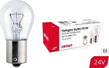 Attēls no AMiO arówki halogenowe P21W BA15s 24V 10szt. (E8)