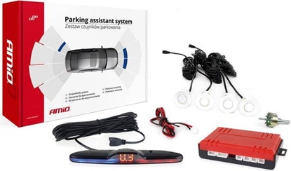 Picture of AMiO Zestaw czujników parkowania cofania MAX LED 4 sensory biae