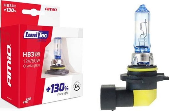Picture of AMiO Zestaw arówek halogenowych HB3 12V 60W LumiTec LIMITED +130% DUO BOX