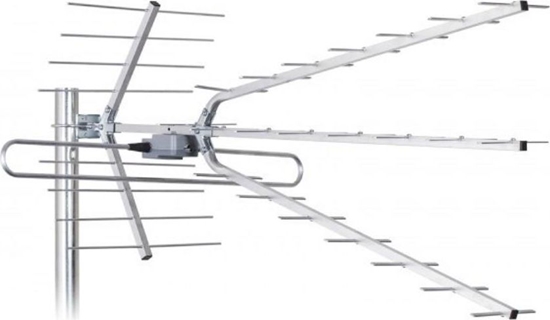 Изображение Antena RTV Libox kierunkowa DVB-T ze wzmacniaczem sygnau Combo LB2100W |VHF,UHF,LTE