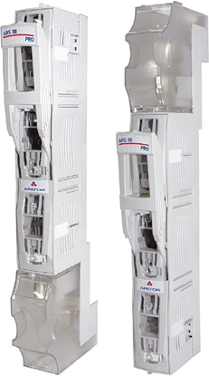 Attēls no Apator Rozcznik bezpiecznikowy listwowy ARS 00/100 mm zaciski mostkowe 4-70mm2 M8 (63-811628-011)