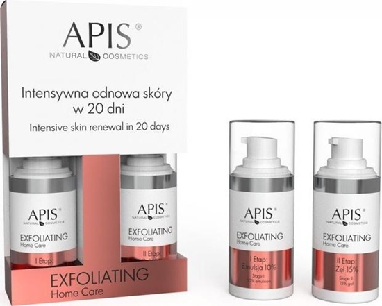 Изображение APIS APIS_SET Exfoliating Home Care intensywna odnowa skóry w 20 dni emulsja 10% 15ml + żel 15% 15ml