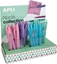 Изображение Apli Długopis automatyczny żelowy APLI Nordik, trójkątny, wkład niebieski, mix kolorów pastel