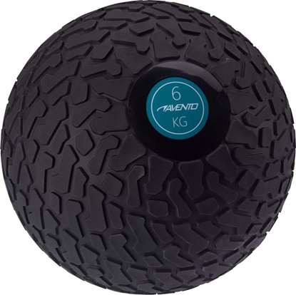 Attēls no Avento Avento Piłka slam ball z teksturowaną powierzchnią, 6 kg, czarna