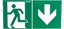 Picture of AWEX Plexa EXIT P + sprzyny mocujce +piktogram PU31 PU41 - ETE/PLX/PU31,PU41