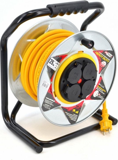 Изображение Pagarinātājs saritināms uz spoles AWTools AW70265; 50 m; 3x2,5 mm; IP44