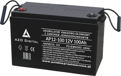 Picture of Azo Akumulator vrla agm bezobsługowy 12v 100ah (AP12-100)