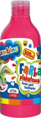 Attēls no Bambino Farby plakatowe w butelce 500ml Bambino różowa