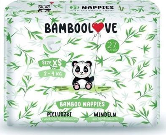 Изображение Bamboolove Pieluchy z wóknem bambusowym XS, 2-4 kg, 27 szt.