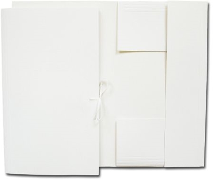 Picture of Barbara teczka wizana tekturowa biaa (0401000)