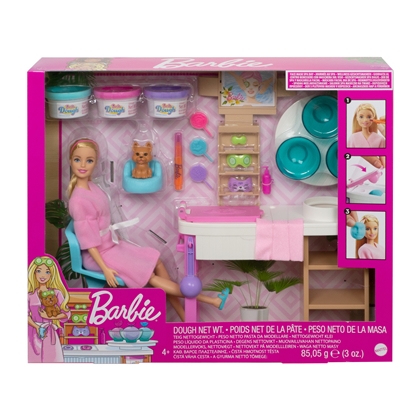 Изображение Barbie Face Mask Spa Day Playset