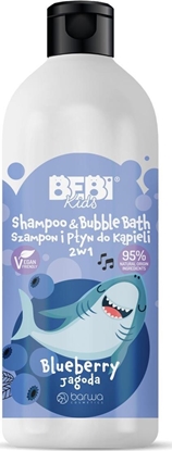 Attēls no Barwa BARWA_Bebi Kids Shampoo & Bubble Bath szampon i płyn do kąpieli dla dzieci 2w1 Blueberry 500ml