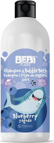 Picture of Barwa BARWA_Bebi Kids Shampoo & Bubble Bath szampon i pyn do kpieli dla dzieci 2w1 Blueberry 500ml