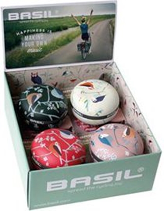 Picture of Basil Dzwonek rowerowy BASIL BIG BELL 80mm, mix kolorów pudełko 4szt. (BAS-50442)