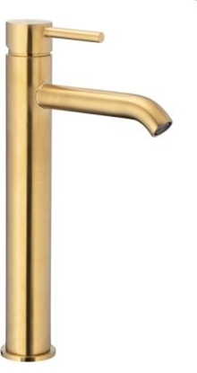 Изображение Bateria umywalkowa KFA Moza stojca zoty szczotkowany (5032-612-31)