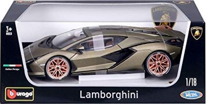 Attēls no Bburago Lamborghini Sin FKP 37 model samochodu w skali 1:18, Electric Gold (18-11046)