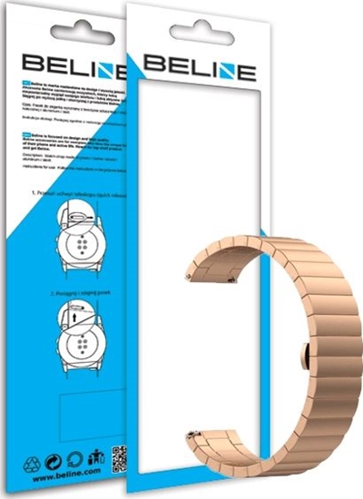 Picture of Beline Beline pasek Watch 20mm Beauty róowe zoto/rose gold