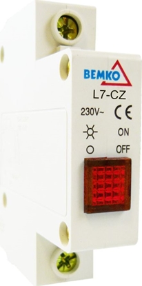 Picture of Bemko Kontrolka sygnalizacyjna 1-fazowa czerwona Wskaźnik obecności fazy lampka A15-L7-CZ Bemko 2013