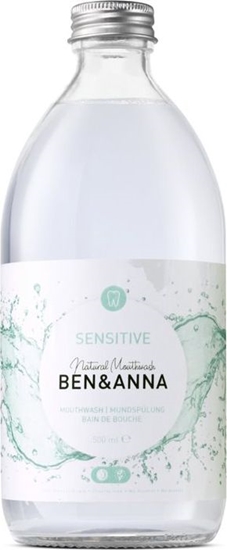 Picture of Ben&Anna Natural Mondwater pyn do pukania jamy ustnej z aloesem szawi i olejkiem mitowym 500ml