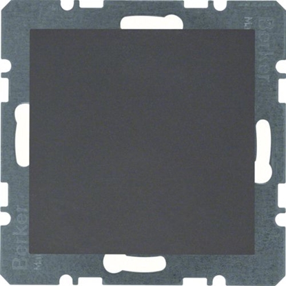 Изображение Berker Zalepka z elemetem centralnym B1/B3/B7 antracyt (10091606)