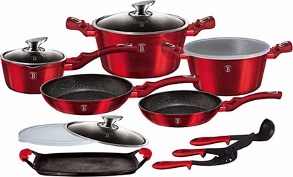 Picture of Berlinger Haus Zestaw garnków i przyborów kuchennych Berlinger Haus Burgundy (BH/6781)