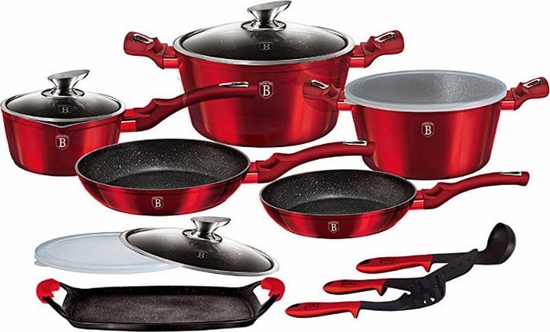 Picture of Berlinger Haus Zestaw garnków i przyborów kuchennych Berlinger Haus Burgundy (BH/6781)