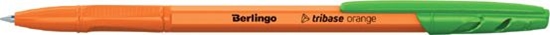 Изображение Berlingo Berlingo, pióro kulkowe, zielony, 50szt, 0.7mm, Tribase orange