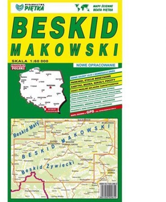 Attēls no Beskid Makowski 1:60 000 mapa turystyczna