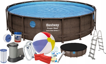 Picture of Bestway 15w1 basen stelażowy 549x122cm