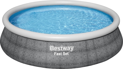 Изображение Bestway Bestway 57372 Basen rozporowy Fast Set z pompą filtracyjną Szary 4.57m x 1.07m