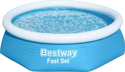 Attēls no Bestway Bestway 57450 Basen rozporowy Fast Set z pomp filtracyjn 2.44m x 61cm