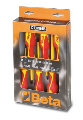Attēls no Beta Tools Komplet 6 wkrtaków w izolacji 1000V - 1273MQ/D6