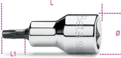 Picture of Beta Tools Nasadka trzpieniowa Torx 1/2" T27 x 58mm (920RTX/27)