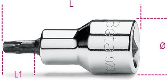 Picture of Beta Tools Nasadka trzpieniowa Torx 1/2" T27 x 58mm (920RTX/27)