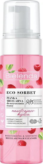 Picture of Bielenda Eco Sorbet Pianka do mycia twarzy nawilajco-kojca malina + kwas hialurownowy