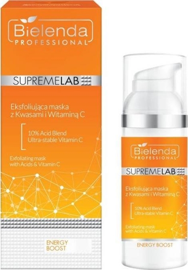 Picture of Bielenda BIELENDA PROFESSIONAL_SupremeLab Energy Boost Exfoliating Mask With Acids & Vitamin C eksfoliujca maska z kwasami i witamin C 50g